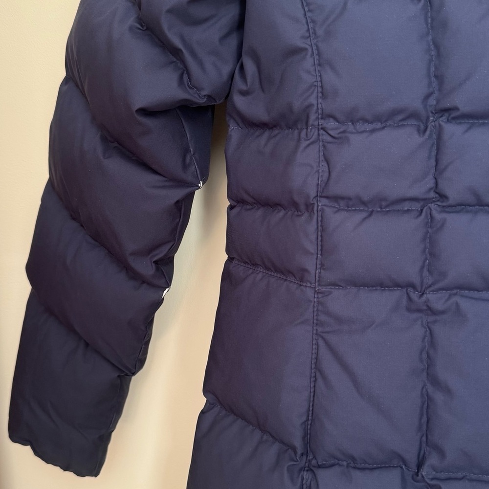 L.L.Bean Women’s DownTek Thigh Length Puffer Coat Size Small Navy Winter Jacket - Picture 5 of 10
